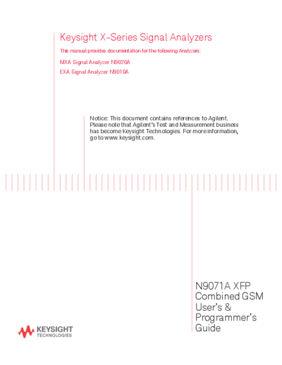 N9071-90014 N9071A-XFP Combined GSM EDGE User_2527s and Programmer_2527s Reference [206]