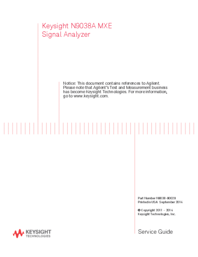 N9038-90029 N9038A MXE EMI Receiver Service Guide [736]