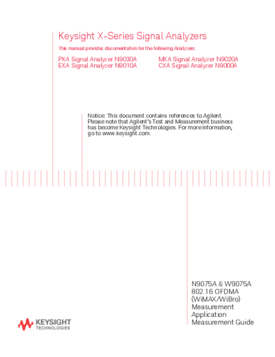 N9075-90013 N9075A & W9075A 802.16 OFDMA Measurement Application Measurement Guide [186]