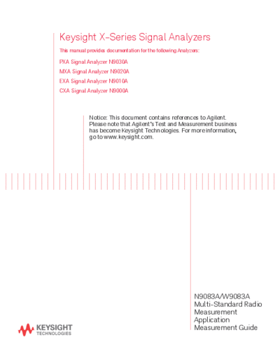 N9083-90002 N9083A & W9083A Multi-Standard Radio Measurement Application Measurement Guide [91]