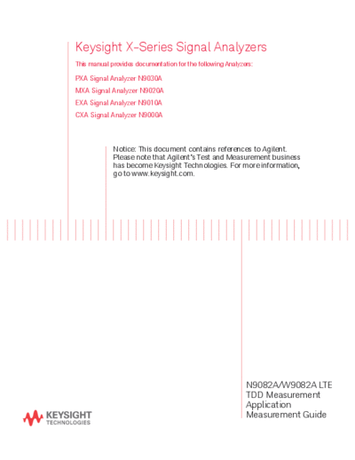 N9082-90002 N9082A LTE TDD Measurement Guide [238]