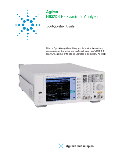 N9320B RF Spectrum Analyzer - Configuration Guide 5990-8120EN c20131210 [6]