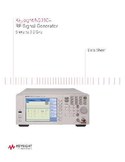 N9310A RF Signal Generator - Data Sheet 5990-8116EN c20141020 [8]