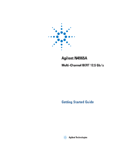 N4965A Multi-Channel BERT 12.5 Gb s - Getting Started Guide N4965-91011 [24]