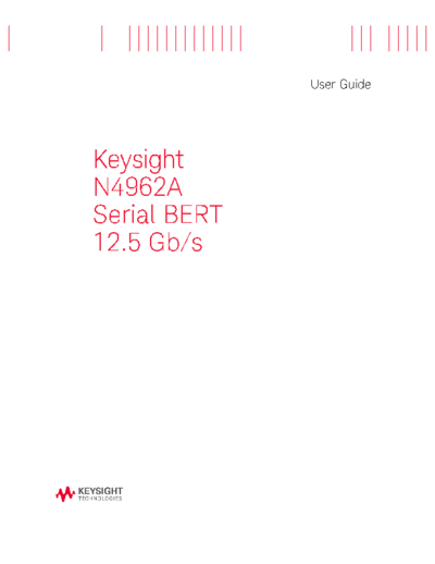 N4962-91021 N4962A Serial BERT 12.5 Gb s - User_2527s Guide [88]