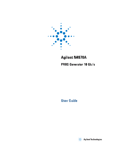 N4970A PRBS Generator 10 Gb s - User_2527s Guide N4970-91021 [30]