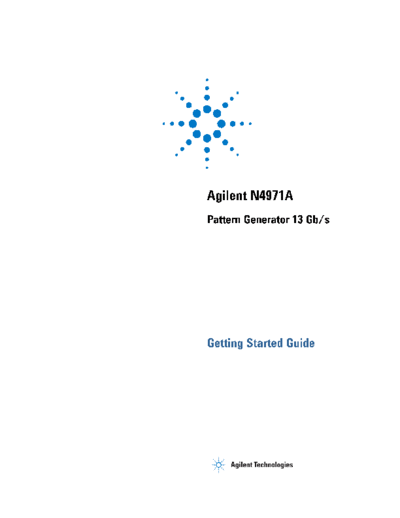 N4971A Pattern Generator 13 Gb s Getting Started Guide N4971-91011 [18]