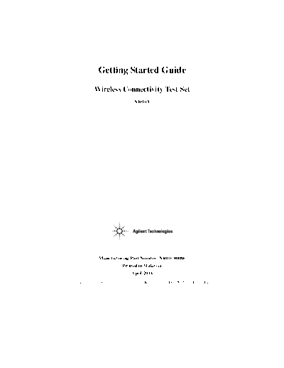 N4010A Wireless Connectivity Test Set Getting Started Guide N4010-90086 c20140404 [56]