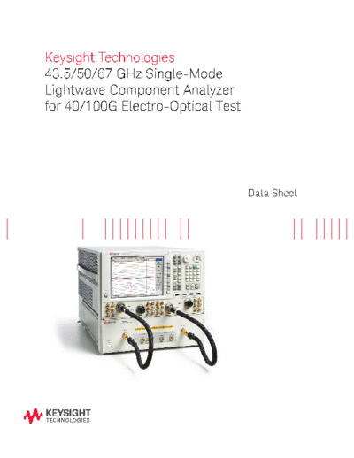 N4373D Single-Mode Lightwave Component Analyzer for 40 100G Electro-Optical Test - Data Sheet 5991-0527EN c20140604 [24]