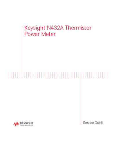 N432A Thermistor Power Meter Service Guide N432A-90005 c20140814 [86]