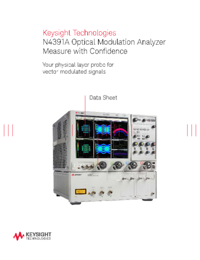 N4391A Optical Modulation Analyzer Data Sheet 5990-3509EN c20140723 [28]