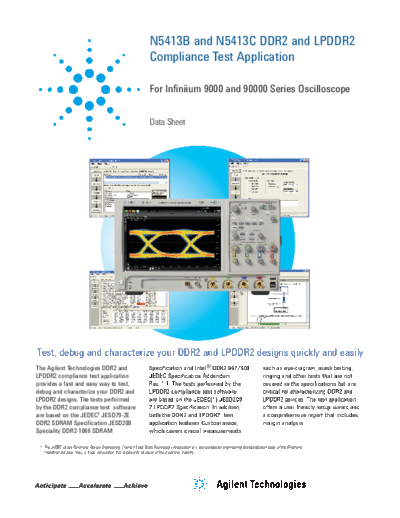 N5413B DDR2 and LPDDR2 Compliance Test Application - Data Sheet 5989-3195EN c20140512 [14]