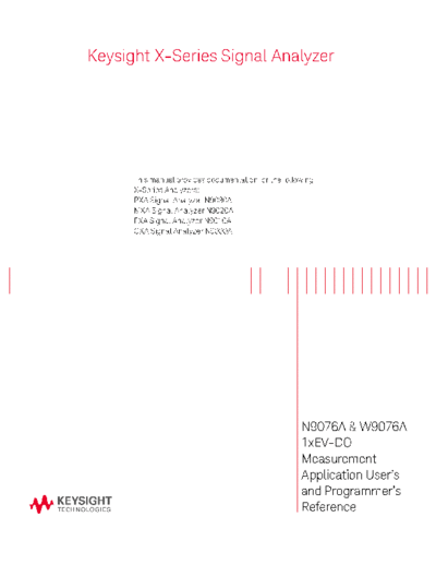 N9076-90003 N9076A & W9076A 1xEV-DO User_2527s and Programmer_2527s Reference [2946]