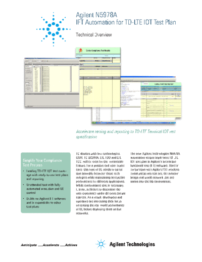 N5978A IFT Automation for TD-LTE IOT Test Plan - Technical Overview 5991-0128EN c20140219 [6]