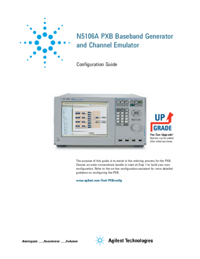 N5106A PXB Baseband Generator and Channel Emulator - Configuration Guide 5989-8972EN c20131125 [8]