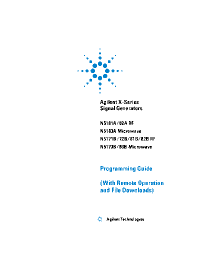 N5180-90074 X-Series Signal Generators Programming Guide c20140205 [350]