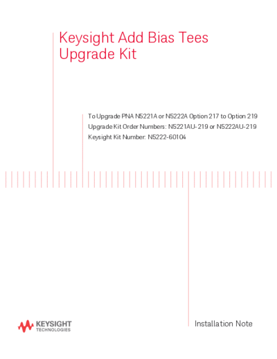 N5222-90104 Installation Note_252C Bias Tees Upgrade Kit to Upgrade N5221A and N5222A option 217 to 219 [20]