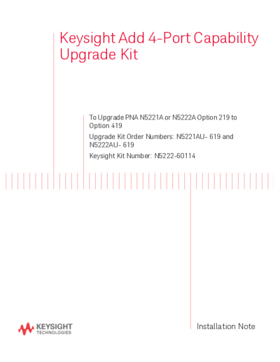 N5222-90124 Installation Note_252C 4-Port Capability Upgrade Kit to Upgrade N5221A and N5222A option 219 to 419 [11]