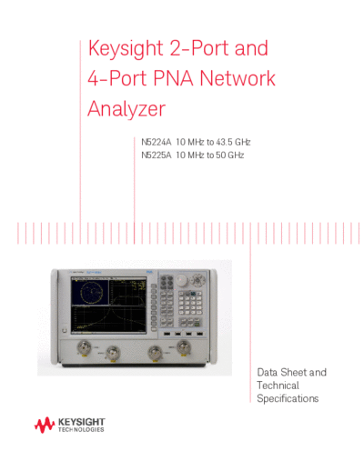N5224-90001 Data Sheet and Technical Specifications_252C N5224A and N5225A 2-Port and 4-Port PNA Network Analyzers [53]