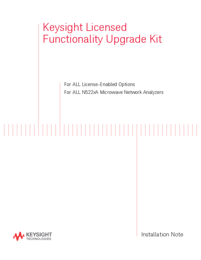N5225-90110 Installation Note_252C Licensed Functionality Upgrade Kit for All N522xA Microwave Network Analyzers [13]