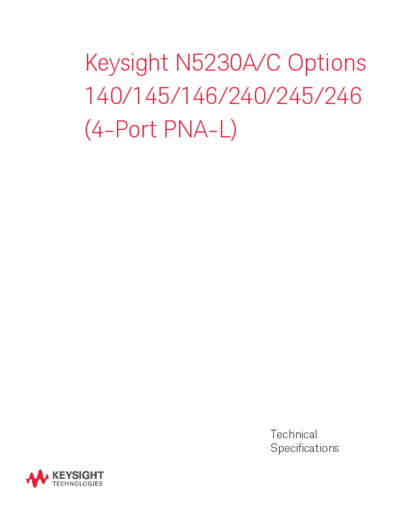 N5230-90020 Data Sheet_252C N5230C 4-port PNA-L -- Full version [41]