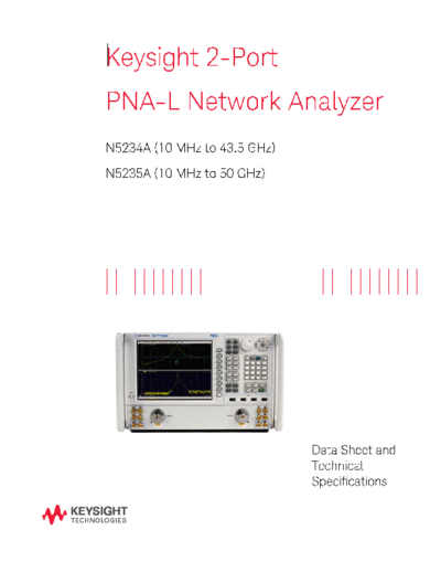 N5235-90003 Data sheet and Technical Specifications_252C N5234A_252C N5235A_252C 2-port PNA-L Network Analyzers c20141022 [200]