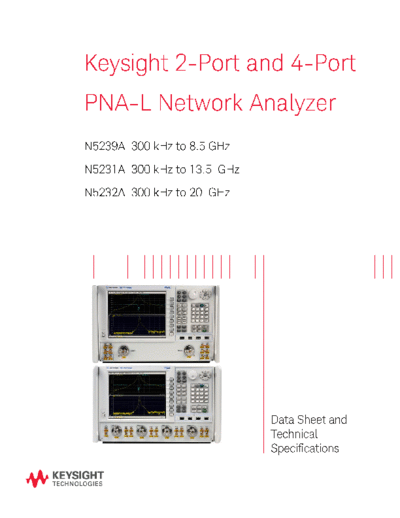 N5235-90004 Data sheet and Technical Specifications_252C N5231A 32A 39A 2-port and 4-port PNA-L Network Analyzers c20141022 [200]