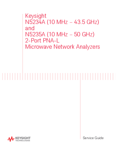 N5235-90001 Service Guide_252C N5234A and N5235A PNA-L Microwave Network Analyzers c20141118 [8]