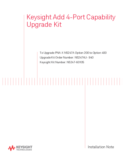 N5247-90105 Installation Note_252C Add 4-Port Capability Upgrade Kit to Upgrade N5247A Opt 200 to Opt 400 [14]