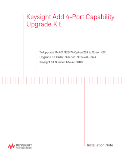 N5247-90107 Installation Note_252C Add 4-Port Capability Upgrade Kit to Upgrade N5247A Opt 224 to Opt 423 [44]