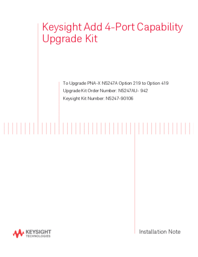 N5247-90106 Installation Note_252C Add 4-Port Capability Upgrade Kit to Upgrade N5247A Opt 219 to Opt 419 [14]