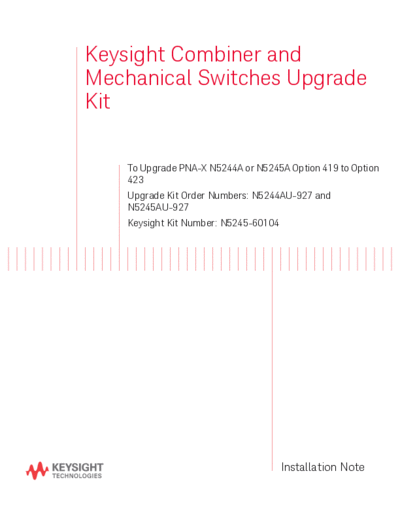 N5245-90007 Installation Note_252C Combiner and Mechanical Switches Upgrade Kit [20]