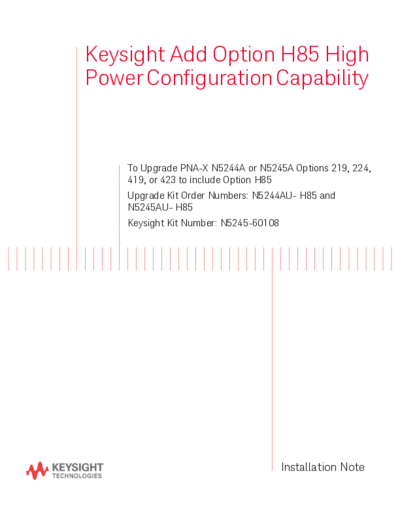 N5245-90011 Installation Note_252C H85 High Power Configuration Capability Upgrade Kit [14]