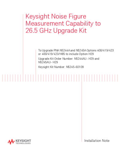 N5245-90109 Install Note_252C Noise Fig Msmt Capability Upgr Kit To Upgr N5244A 45A Opt 400 419 423 to Include H29 [32]