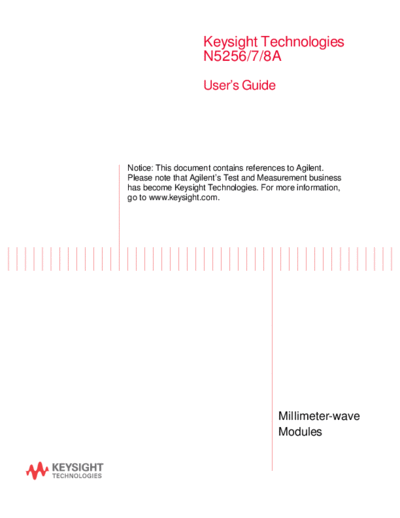 N5256-90001 N5256 57 58A Millimeter-Wave Modules User_2527s and Service Guide [32]