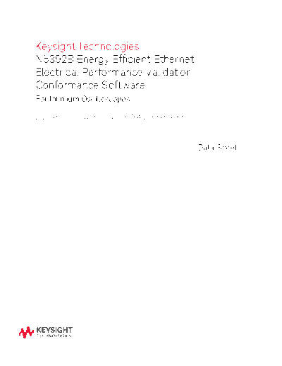 N5392B Energy Efficient Ethernet Electrical Performance Validation and Conformance Application 5991-1901EN c20141023 [15]