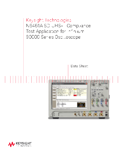 N6461A SD UHS-II Compliance Test Application for Infiniium 90000 Series Oscilloscope - Data Sheet 5990-9553EN c20140708 [8]