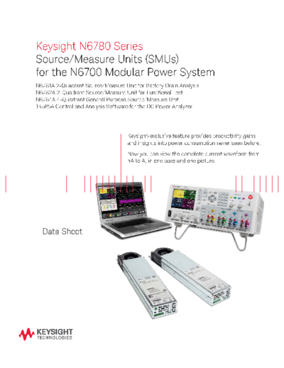 N6780 Series Source Measure Units (SMUs) for the N6700 Modular Power System Data Sheet 5990-5829EN c20140728 [10]