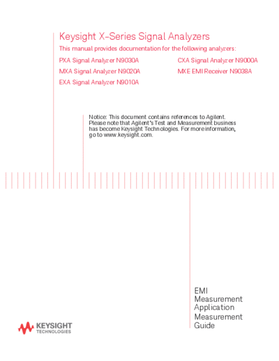 N6141-90002 X-Series Signal Analyzer EMI Measurement Application Measurement Guide [73]