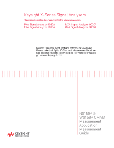 N6158-90002 N6158A & W6158A CMMB Measurement Application Measurement Guide [74]