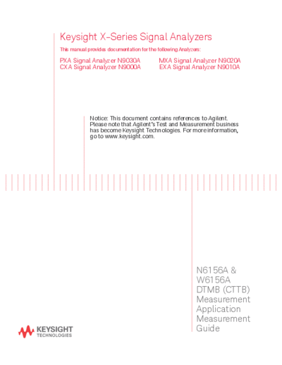 N6156-90004 N6156A & W6156A DTMB Measurement Application Measurement Guide [67]