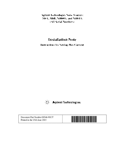Noise Sources Installation Note 00346-90137 [8]