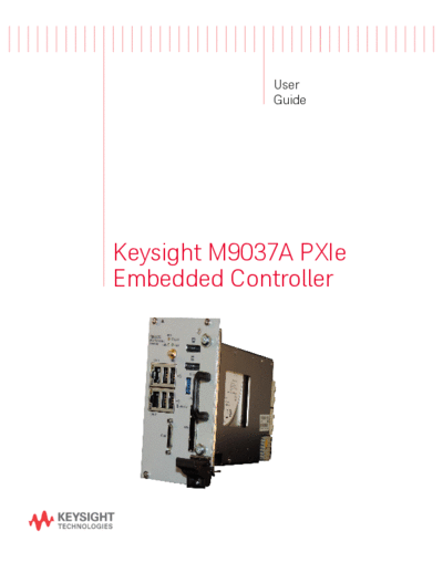 M9037-90005 M9037A PXIe Embedded Controller - User_2527s Guide c20141103 [70]