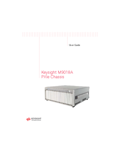 M9018-90005 M9018A PXIe Chassis - User_2527s Guide c20141024 [201]