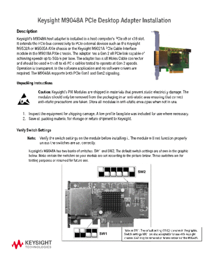 M9048-90001 M9048A PCIe Desktop Adapter - Installation Guide [2]