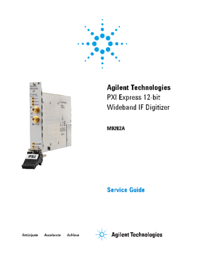 M9202A PXI Express Wideband IF Digitizer Service Guide M9202-90013 c20121107 [23]