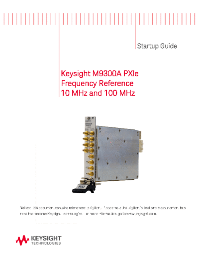 M9300-90001 M9300A Startup Guide c20141103 [3]