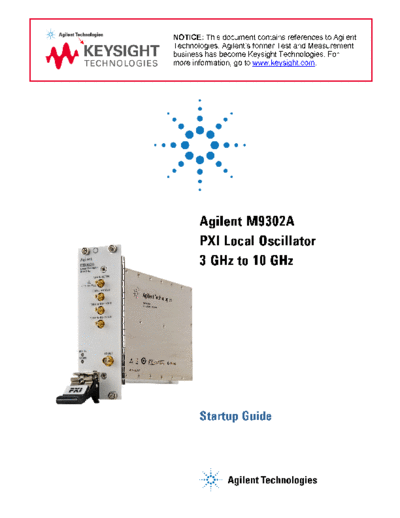 M9302-90001 M9302A PXI Local Oscillator Startup Guide c20140814 [26]