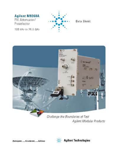 M9360A PXI Attenuator Preselector 100 kHz to 26.5 GHz Data Sheet 5990-6057EN c20131209 [8]