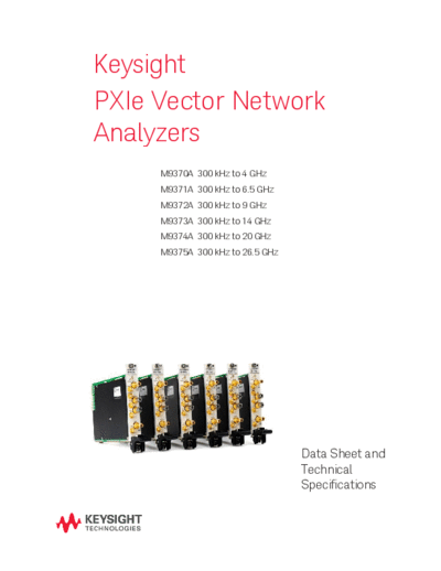 M9370-90002 M937xA PXIe Vector Network Analyzer Modules - Data Sheet and Technical Specs c20140923 [72]